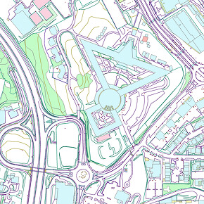 Illustration Fond de Plan Topographique