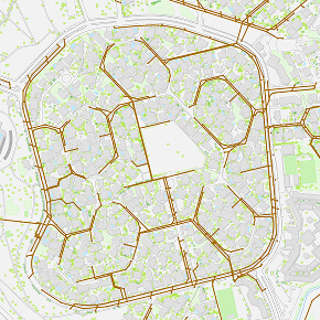 Illustration Fond de Plan Topographique