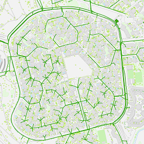 Illustration Fond de Plan Topographique